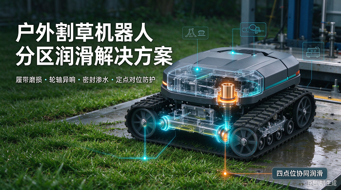 履带磨损、轮轴异响、密封渗水?户外割草机器人分区润滑解决方案更靠谱