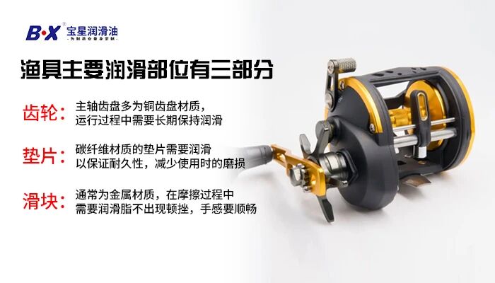 渔具纺车轮泄力不稳、遛鱼断线?BX-804-WY阻尼脂解决刹车片阻尼痛点